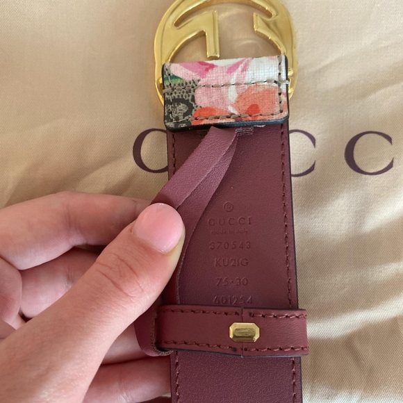 Floral Interlocking GG Gucci Belt